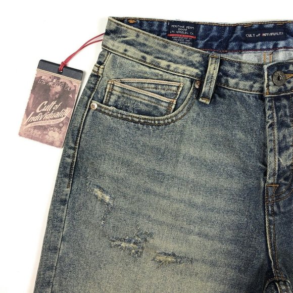 Cult of Individuality Logan Distressed Denim Short - Picture 3 of 10